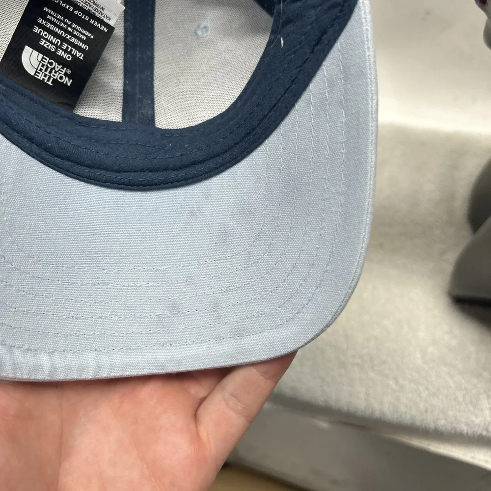 The North Face Mens Adjustable Blue Bear Logo Trucker Hat